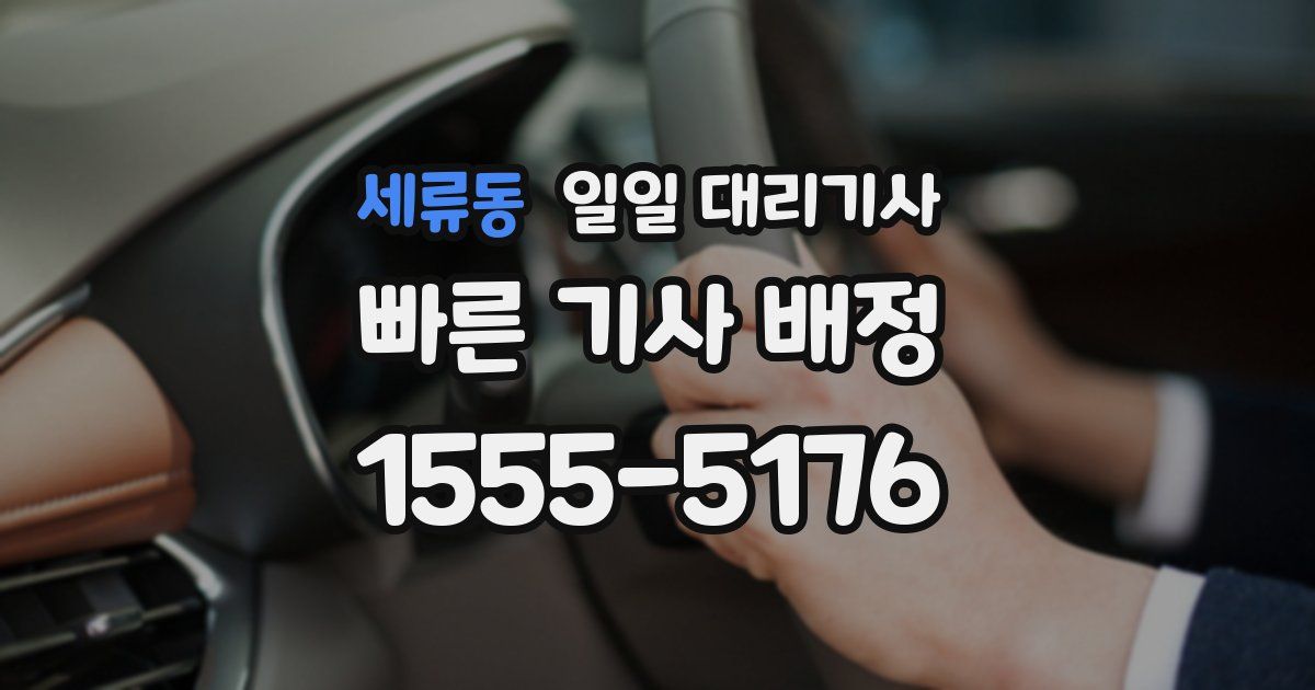 세류동 일일 대리기사