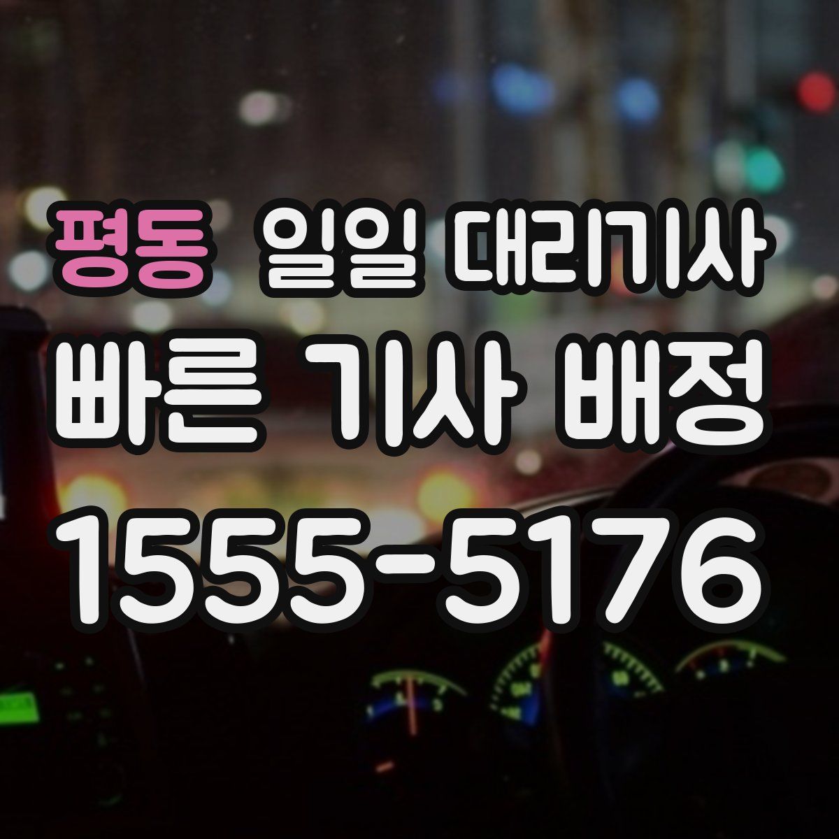평동 일일 대리기사