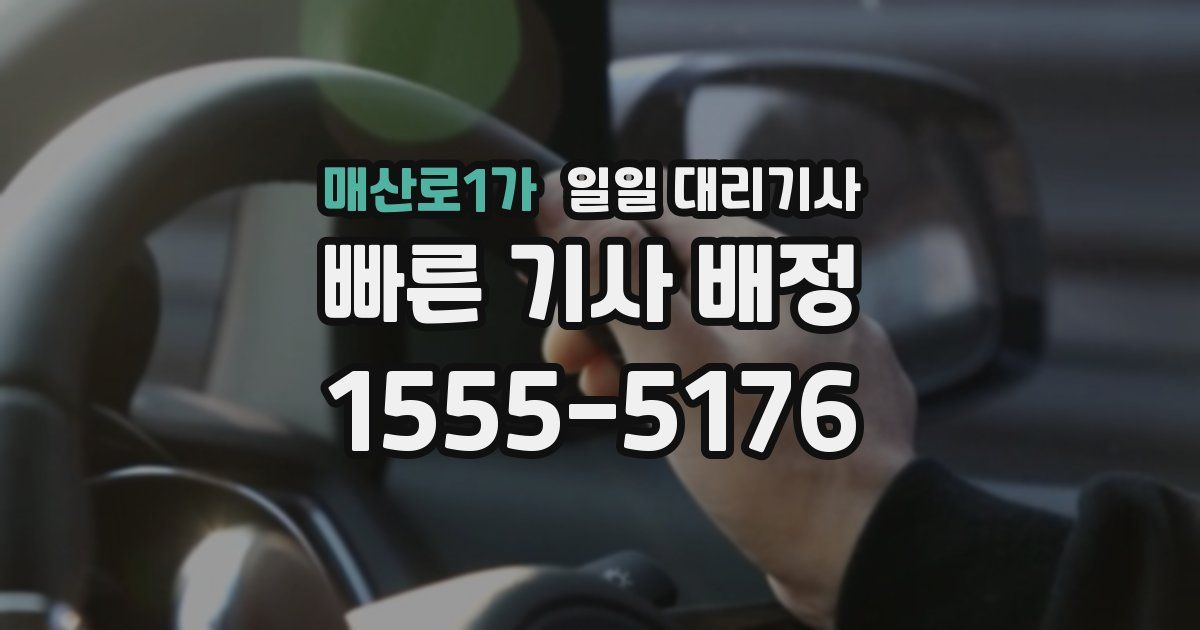 매산로1가 일일 대리기사
