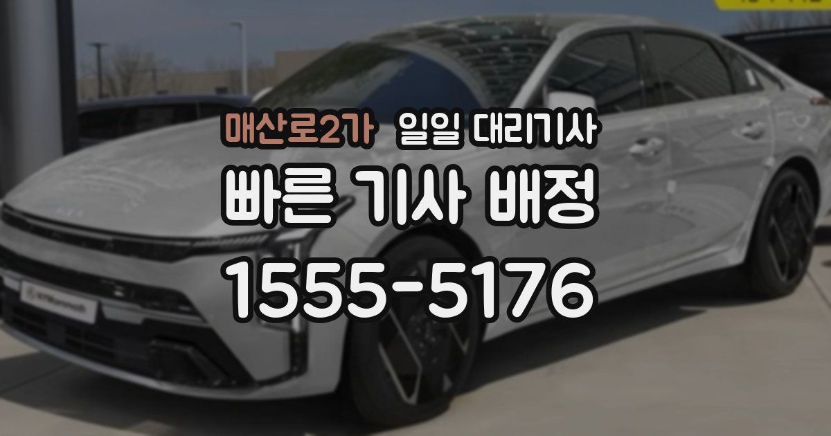 매산로2가 일일 대리기사