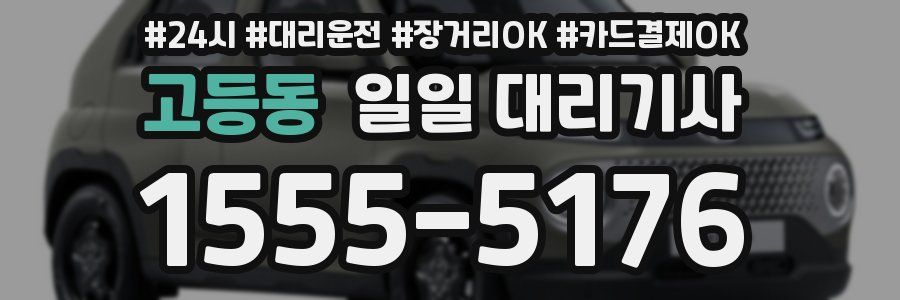 고등동 일일 대리기사