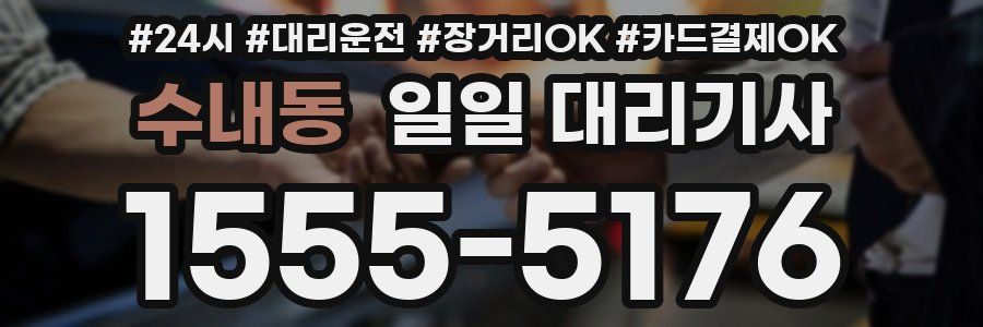 수내동 일일 대리기사