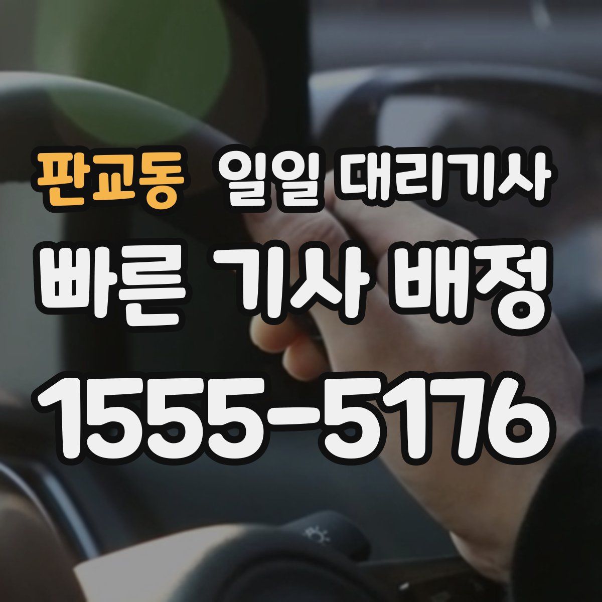판교동 일일 대리기사