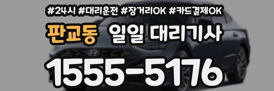 판교동 일일 대리기사