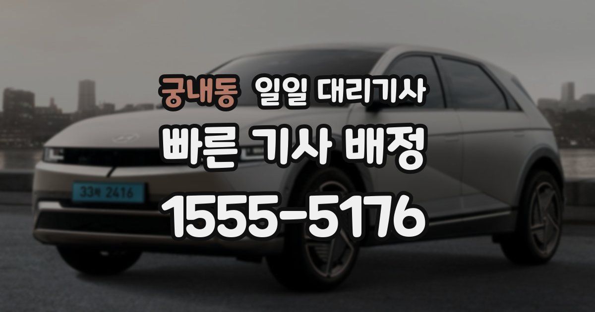 궁내동 일일 대리기사