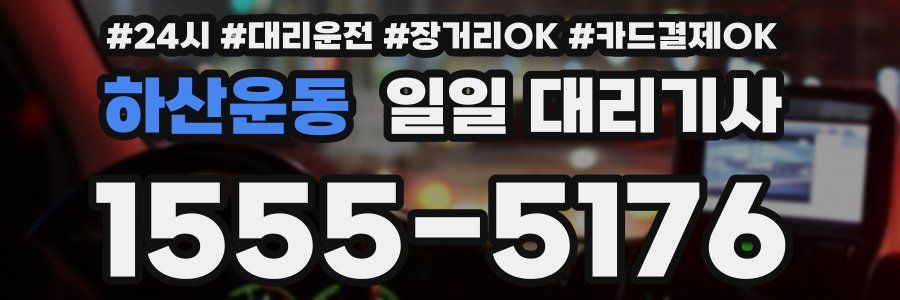 하산운동 일일 대리기사