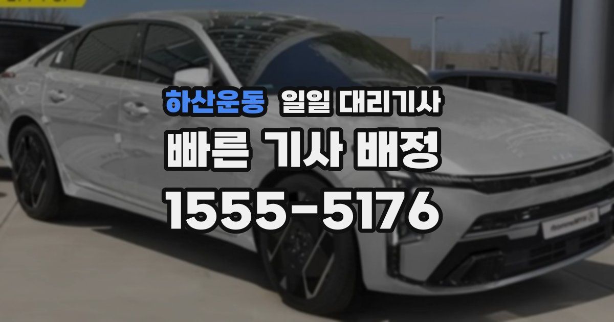 하산운동 일일 대리기사