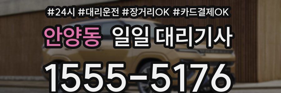 안양동 일일 대리기사