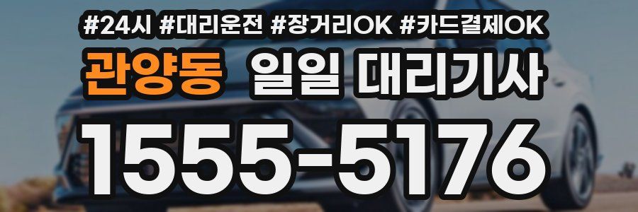 관양동 일일 대리기사