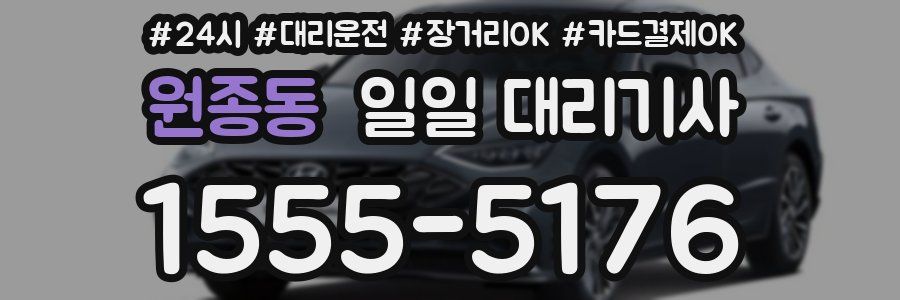 원종동 일일 대리기사