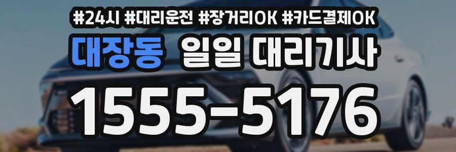 대장동 일일 대리기사