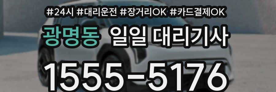 광명동 일일 대리기사