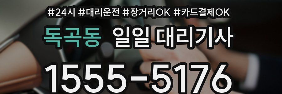 독곡동 일일 대리기사