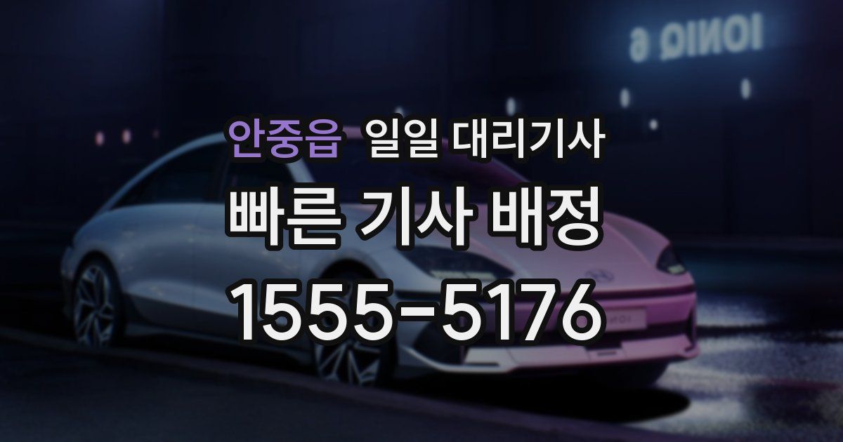 안중읍 일일 대리기사