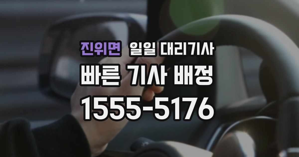 진위면 일일 대리기사