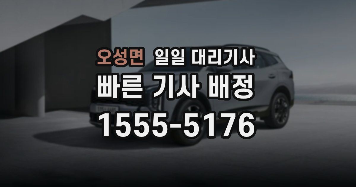 오성면 일일 대리기사