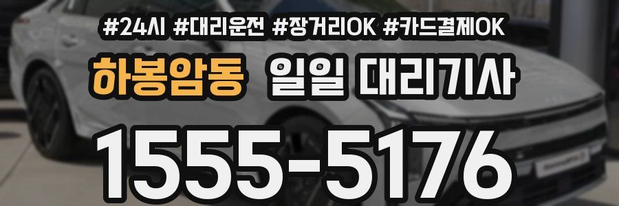 하봉암동 일일 대리기사