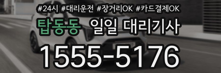 탑동동 일일 대리기사