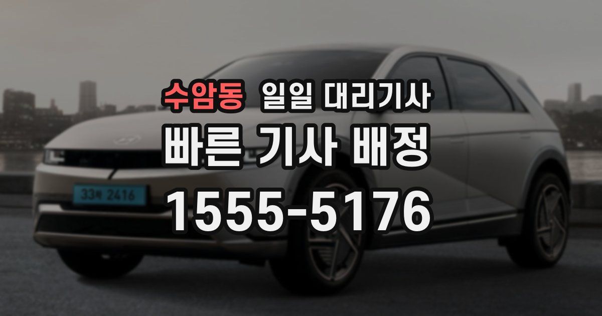 수암동 일일 대리기사