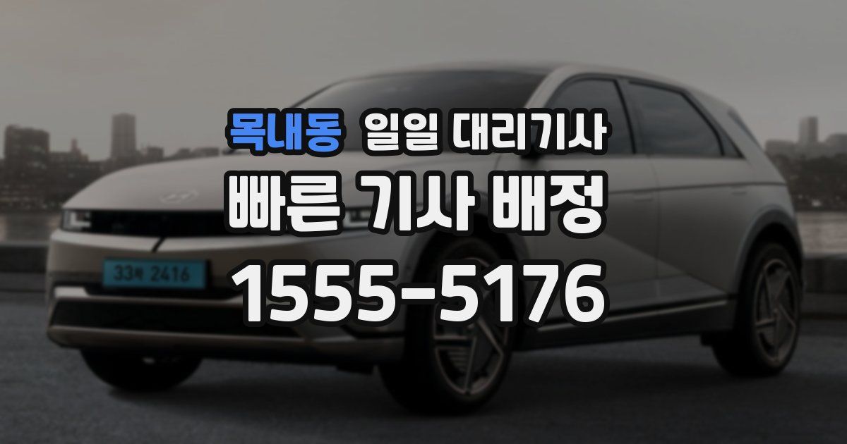 목내동 일일 대리기사