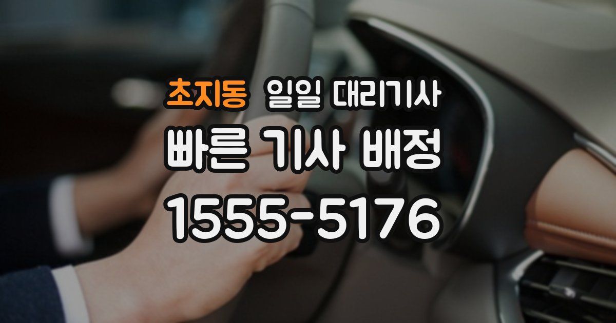 초지동 일일 대리기사