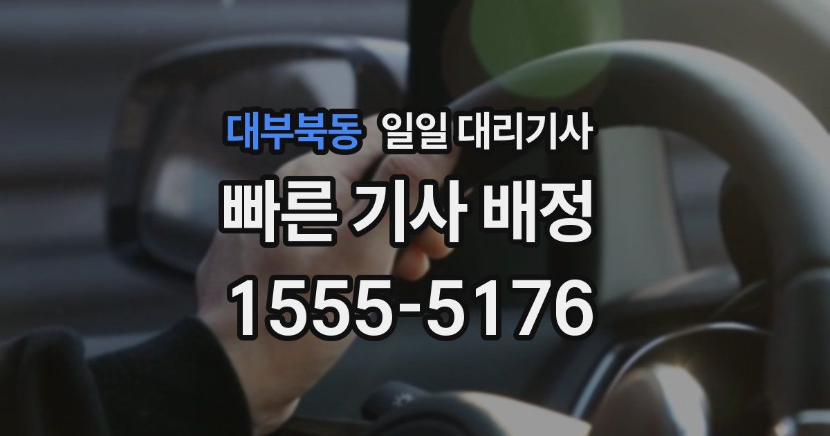 대부북동 일일 대리기사