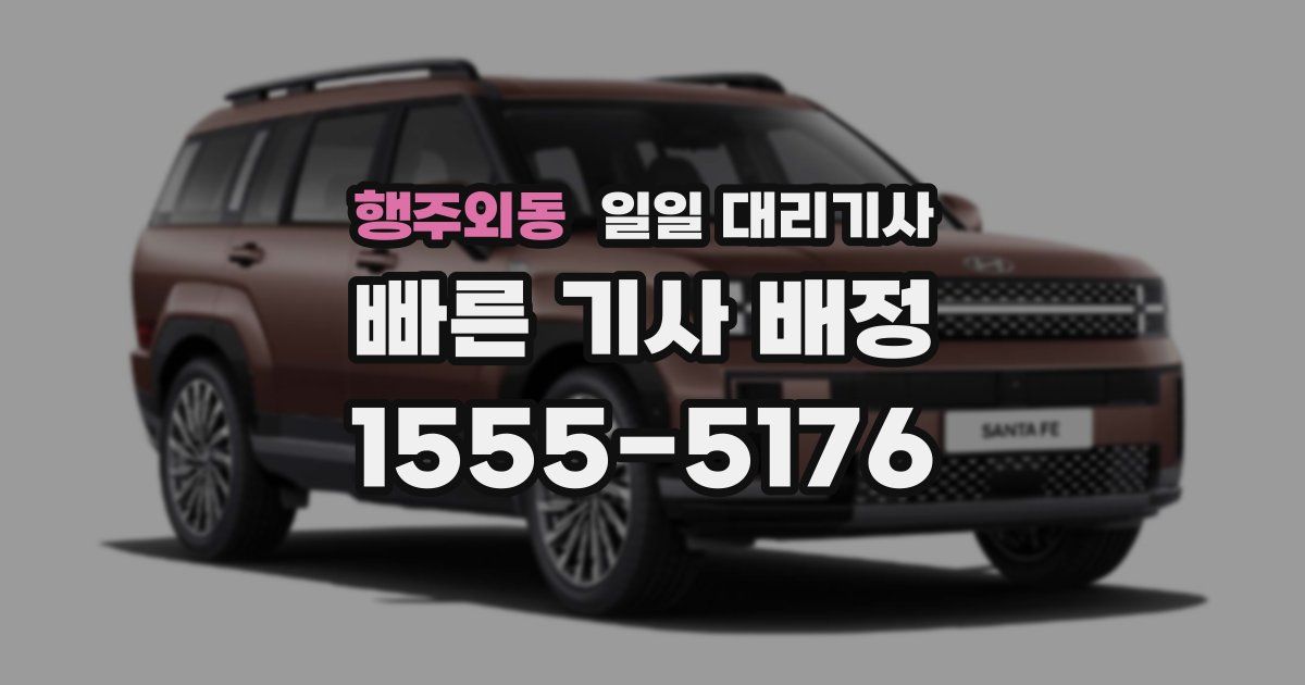 행주외동 일일 대리기사