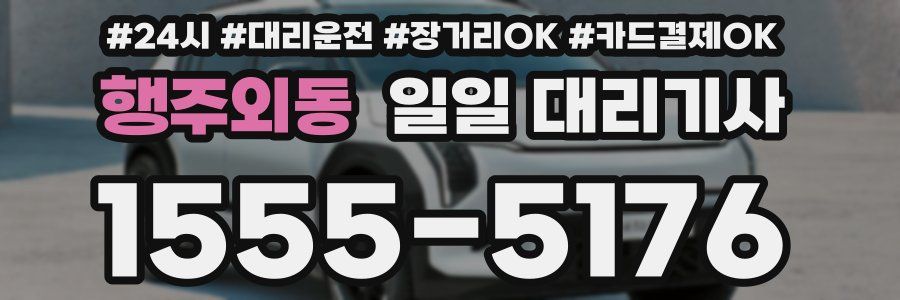 행주외동 일일 대리기사