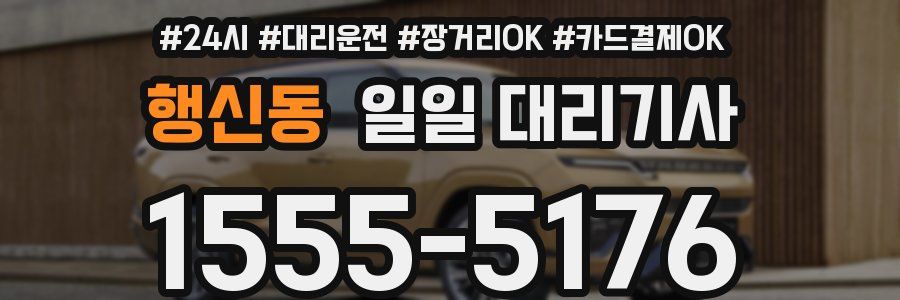 행신동 일일 대리기사