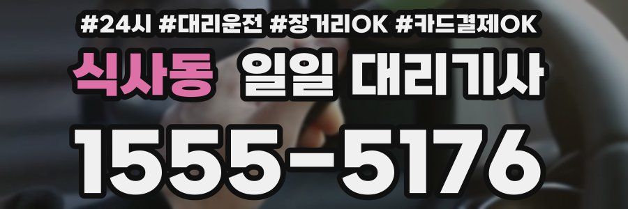 식사동 일일 대리기사