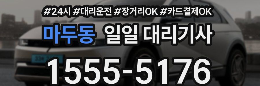 마두동 일일 대리기사
