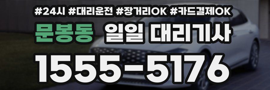문봉동 일일 대리기사