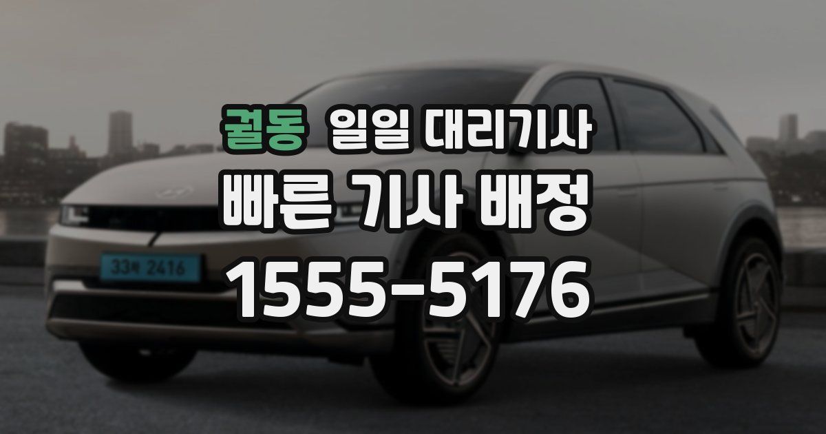 궐동 일일 대리기사
