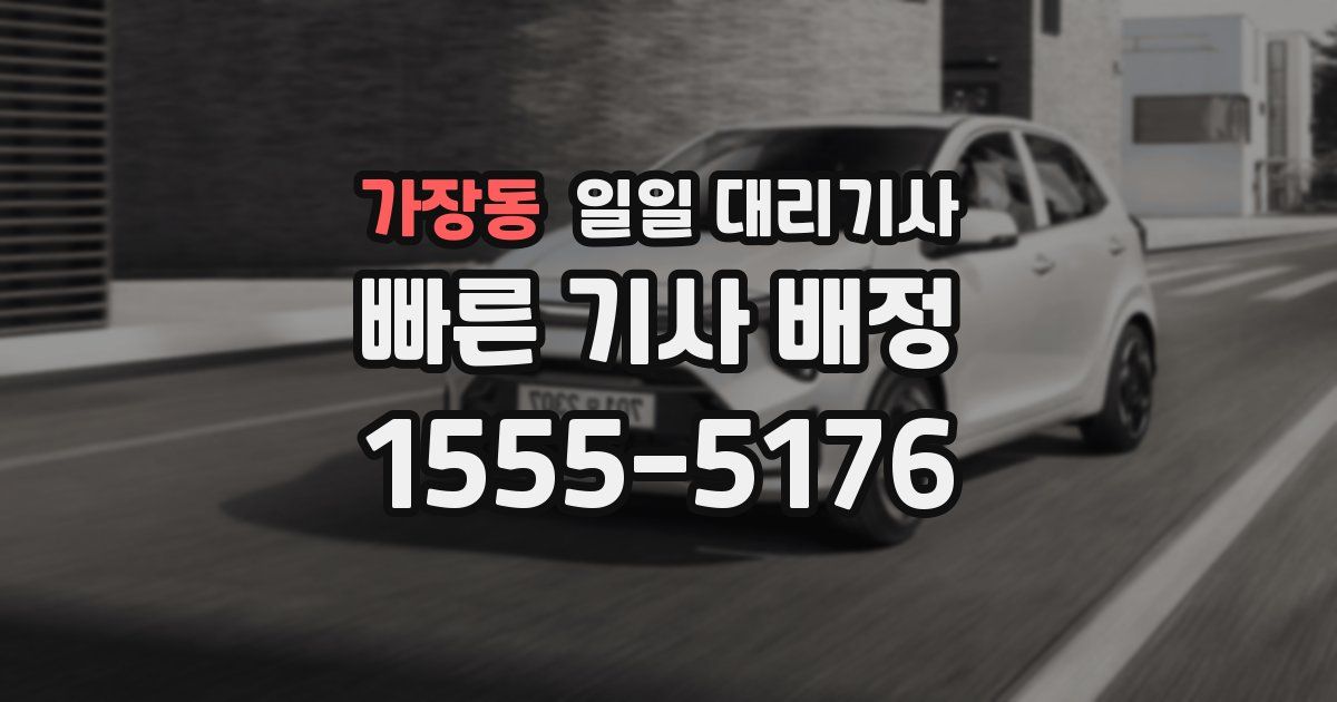 가장동 일일 대리기사