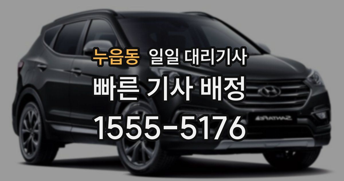 누읍동 일일 대리기사