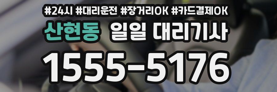 산현동 일일 대리기사