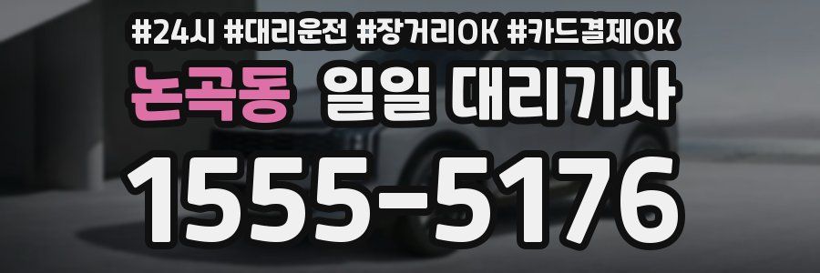 논곡동 일일 대리기사