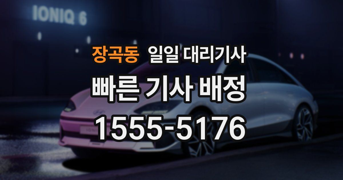 장곡동 일일 대리기사