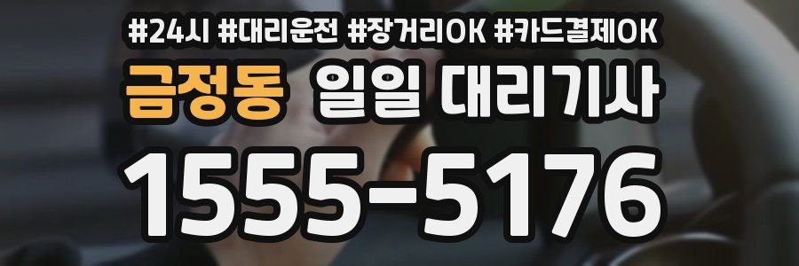 금정동 일일 대리기사