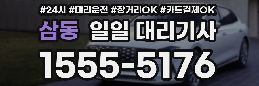 삼동 일일 대리기사