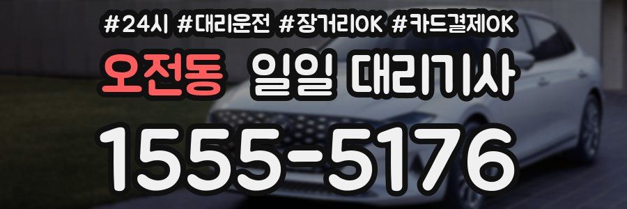 오전동 일일 대리기사