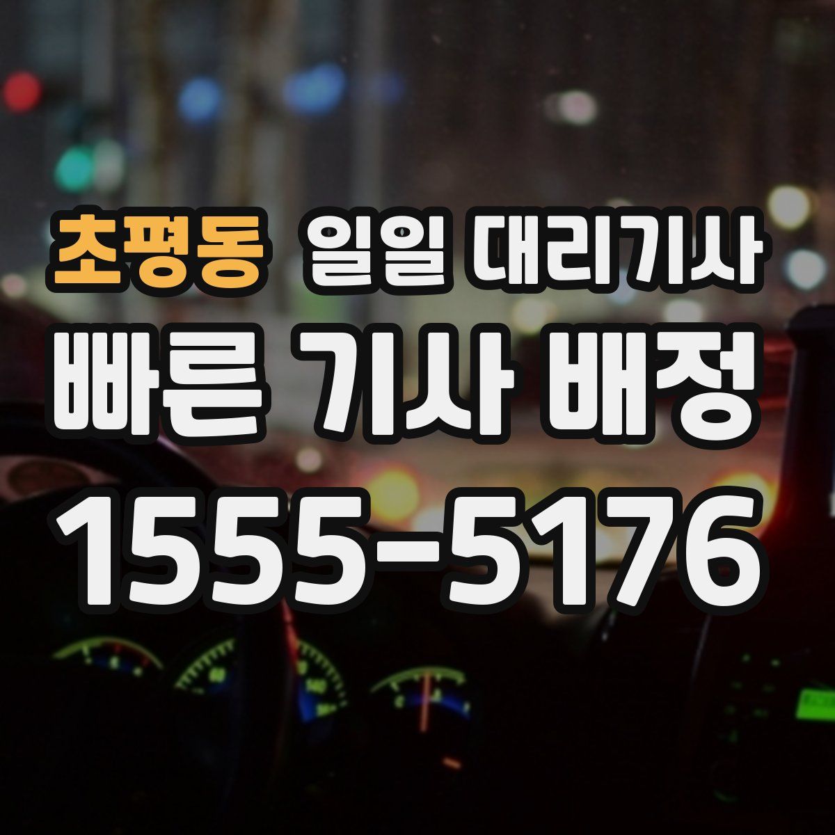 초평동 일일 대리기사