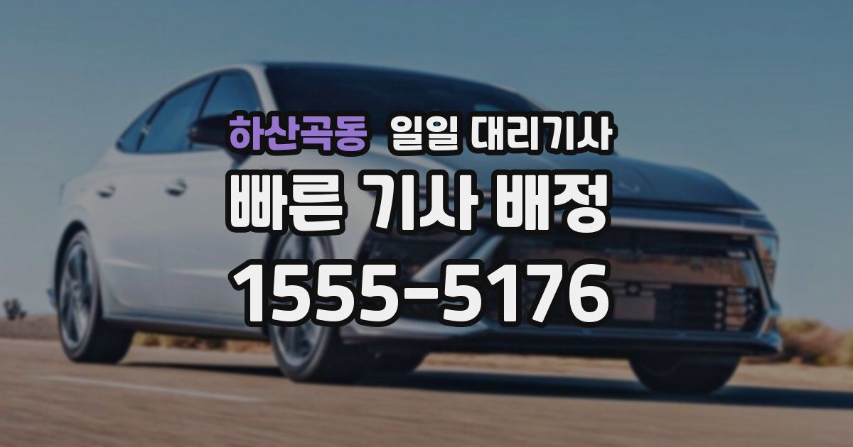하산곡동 일일 대리기사