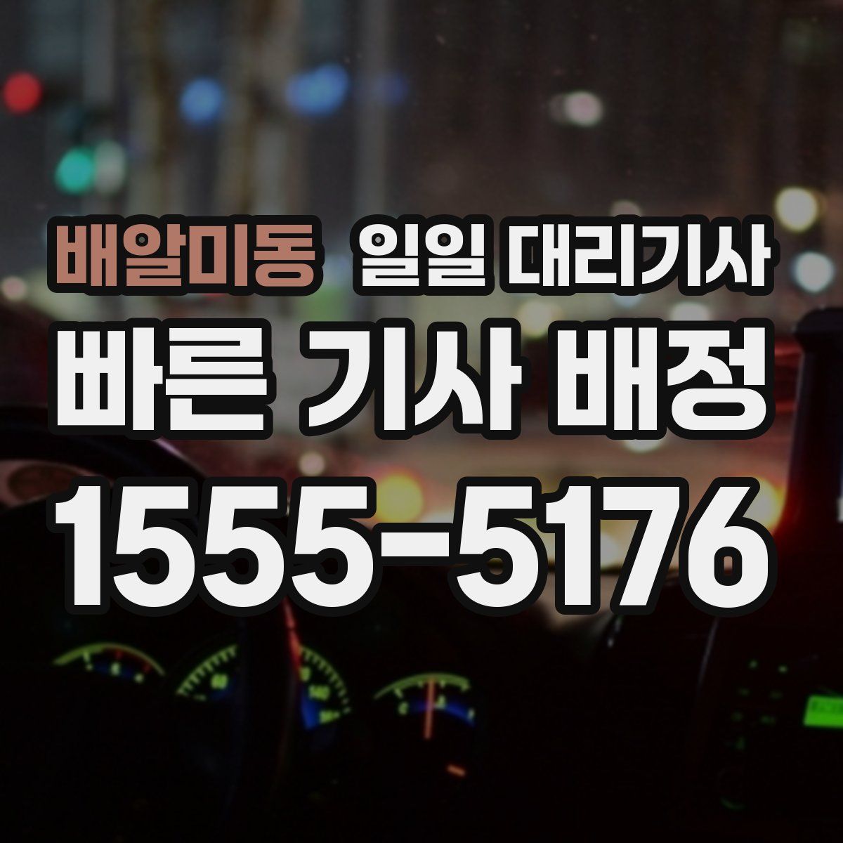 배알미동 일일 대리기사