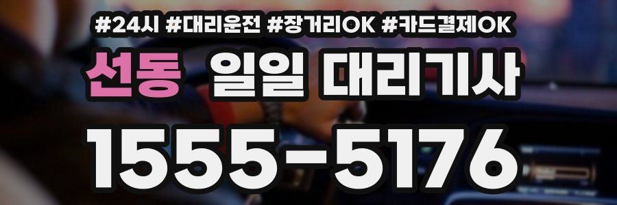 선동 일일 대리기사