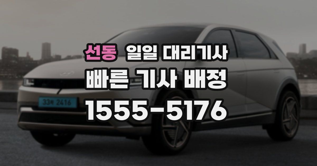 선동 일일 대리기사