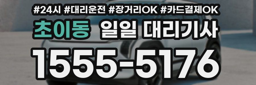 초이동 일일 대리기사