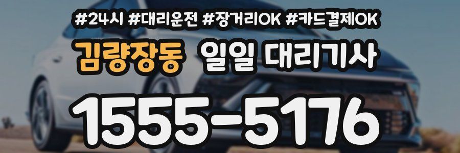 김량장동 일일 대리기사