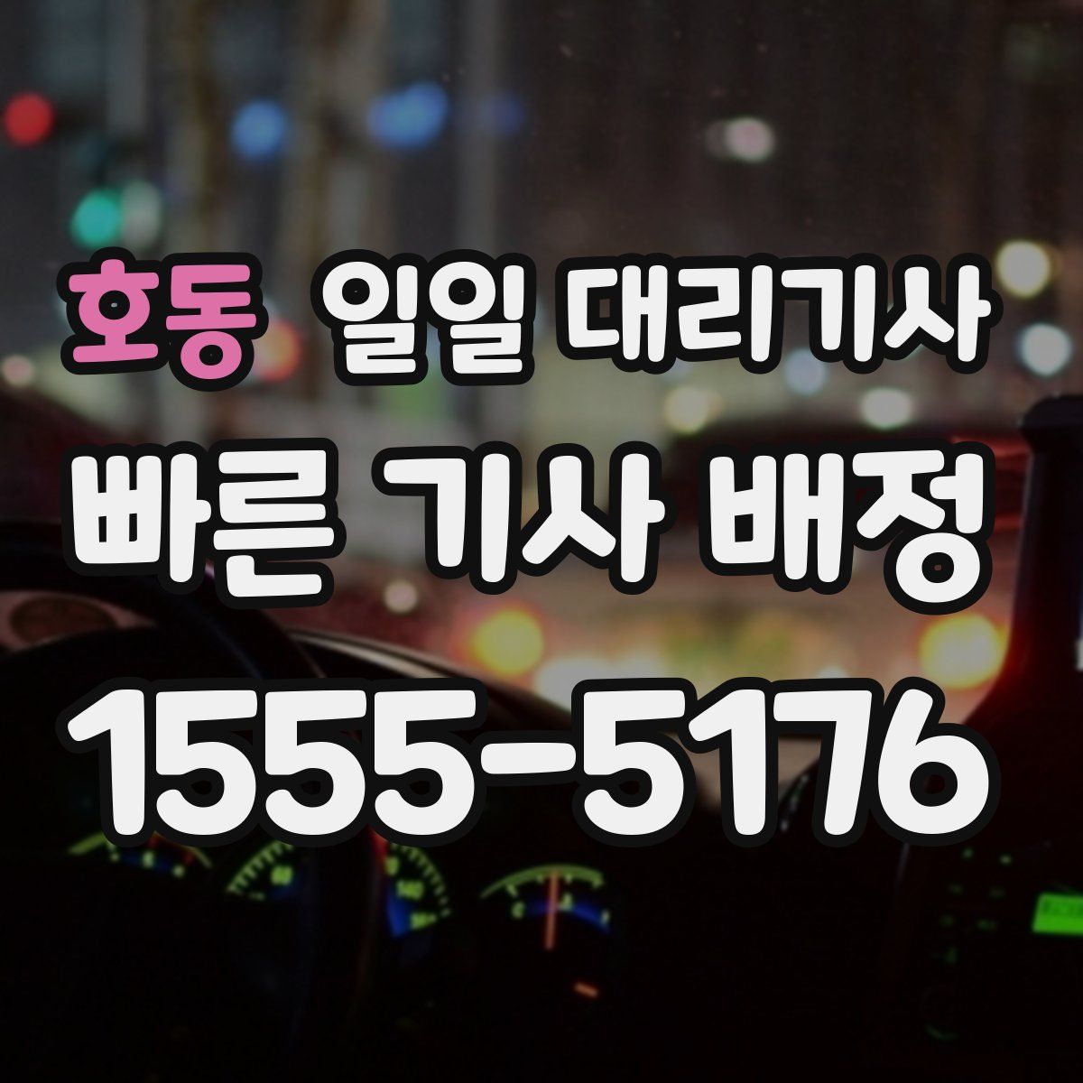 호동 일일 대리기사