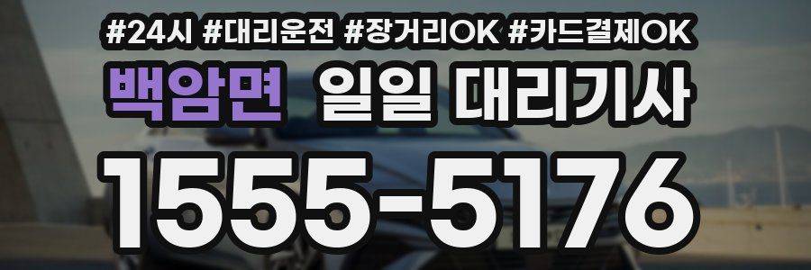 백암면 일일 대리기사